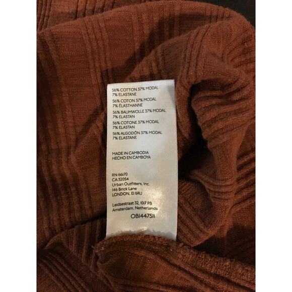 Anthropologie Pilcro Brown Sustainable Ribbed Tank Top-Small - Picture 9 of 9